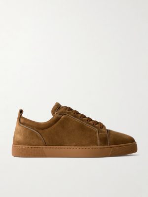 Louis Junior Grosgrain-Trimmed Suede Sneakers Louis Junior Grosgrain-Trimmed Suede Sneakers
