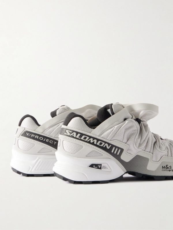 + Y/Project Speedcross 3 Rubber-Trimmed Mesh Sneakers - BK + Y/Project Speedcross 3 Rubber-Trimmed Mesh Sneakers - BK