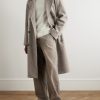 Grandad Double-Breasted Herringbone Wool Coat - OU Grandad Double-Breasted Herringbone Wool Coat - OU