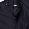 Easy Straight-Leg Pleated Wool Trousers - E1