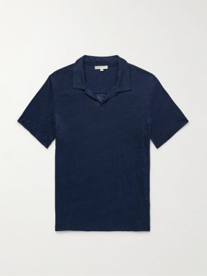 Shaun Linen-Jersey Polo Shirt Shaun Linen-Jersey Polo Shirt