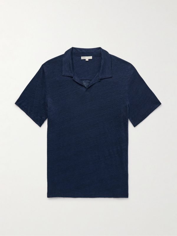 Shaun Linen-Jersey Polo Shirt