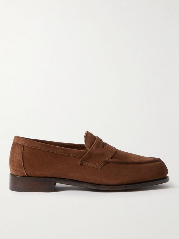 Cannes Suede Penny Loafers