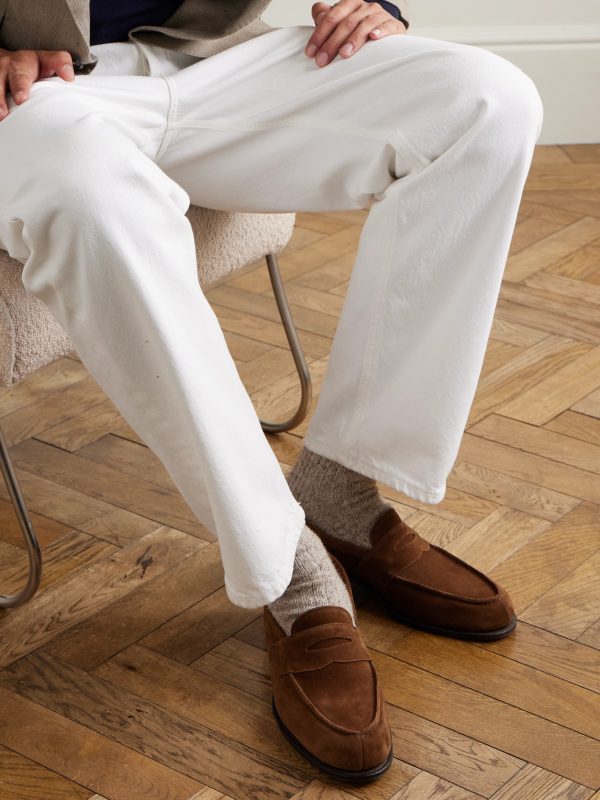 Cannes Suede Penny Loafers - OU