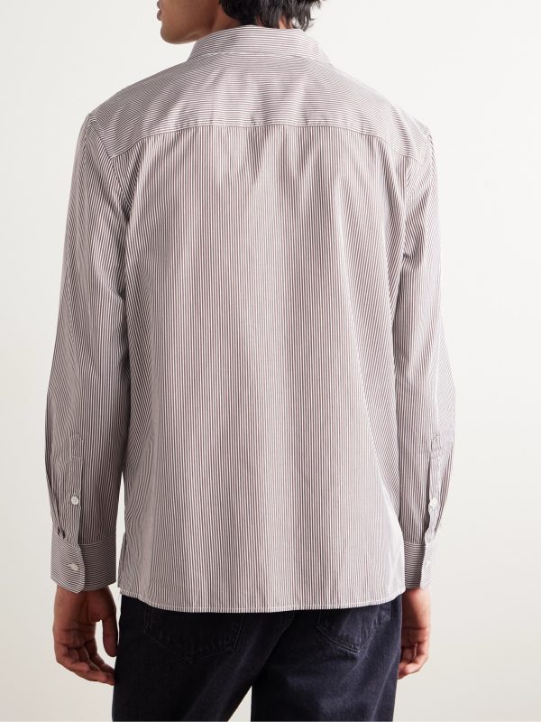 Finn Striped Cotton-Poplin Shirt - BK Finn Striped Cotton-Poplin Shirt - BK