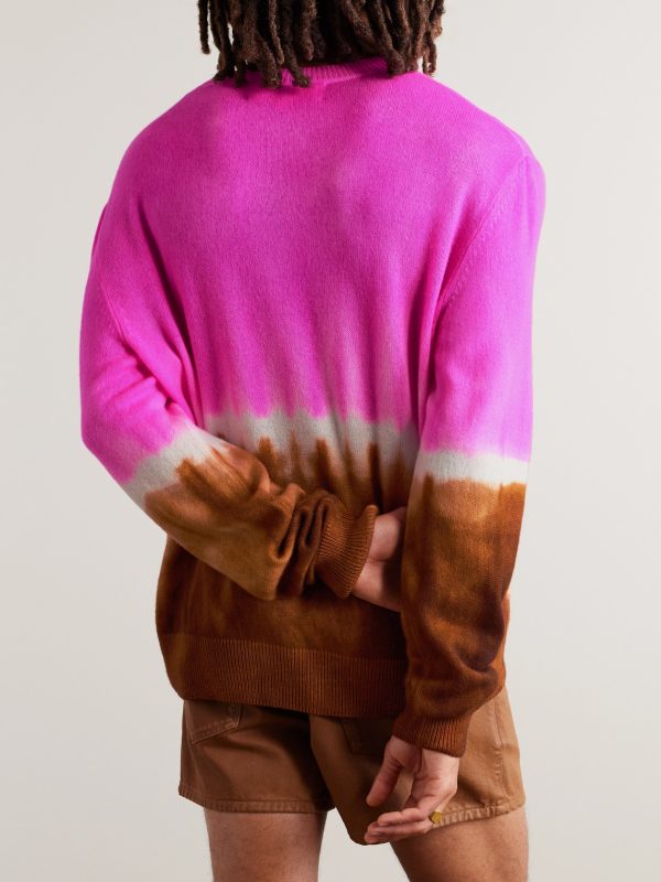 Tranquility Tie-Dyed Cashmere Sweater - BK Tranquility Tie-Dyed Cashmere Sweater - BK