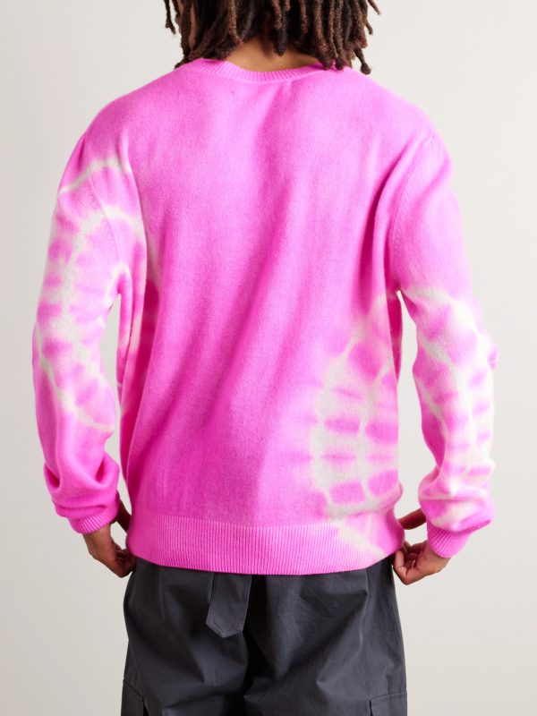 Spiral City Tranquility Tie-Dyed Cashmere Sweater - BK Spiral City Tranquility Tie-Dyed Cashmere Sweater - BK