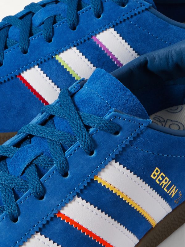 Berlin Leather-Trimmed Suede Sneakers - CU Berlin Leather-Trimmed Suede Sneakers - CU