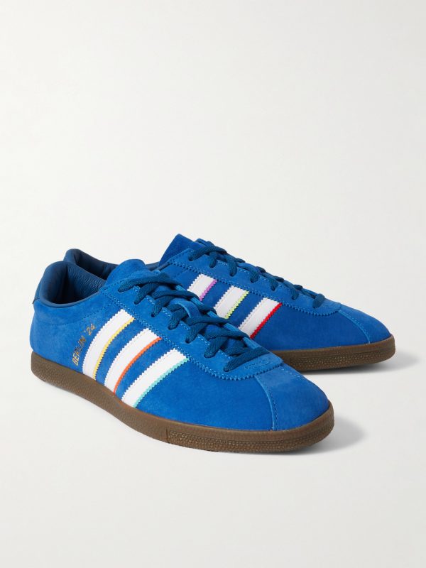 Berlin Leather-Trimmed Suede Sneakers - FR Berlin Leather-Trimmed Suede Sneakers - FR
