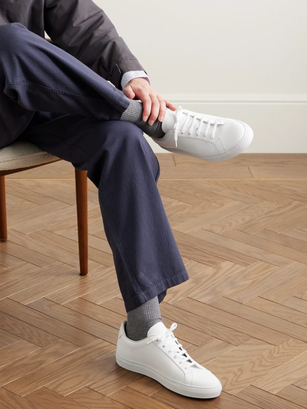 Retro Classic Leather Sneakers - OU