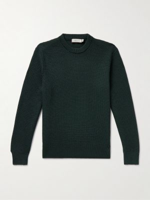 Slim-Fit Textured Merino Wool Sweater
