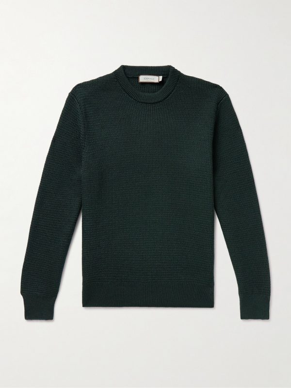 Slim-Fit Textured Merino Wool Sweater Slim-Fit Textured Merino Wool Sweater