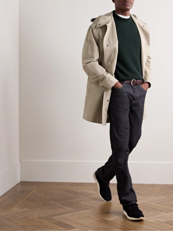Slim-Fit Textured Merino Wool Sweater - OU Slim-Fit Textured Merino Wool Sweater - OU