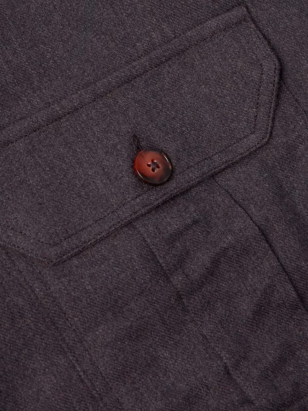 Brushed-Cotton Flannel Overshirt - CU Brushed-Cotton Flannel Overshirt - CU