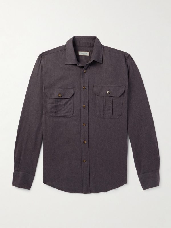Brushed-Cotton Flannel Overshirt Brushed-Cotton Flannel Overshirt