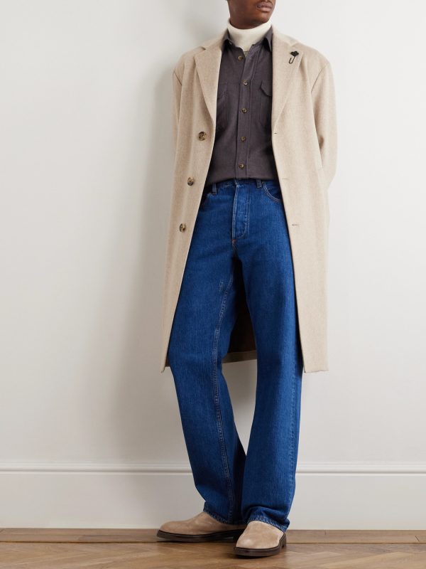 Brushed-Cotton Flannel Overshirt - OU Brushed-Cotton Flannel Overshirt - OU