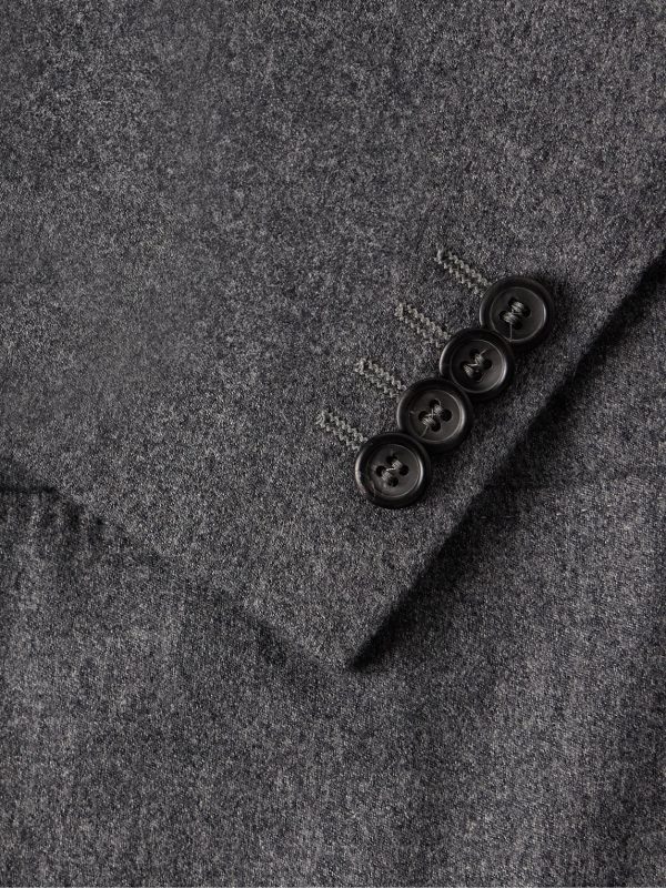 Kei Slim-Fit Double-Breasted Wool-Flannel Blazer - CU Kei Slim-Fit Double-Breasted Wool-Flannel Blazer - CU