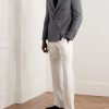 Kei Slim-Fit Double-Breasted Wool-Flannel Blazer - OU Kei Slim-Fit Double-Breasted Wool-Flannel Blazer - OU