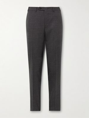 Slim-Fit Prince of Wales Checked Super 160s Wool Suit Trousers Slim-Fit Prince of Wales Checked Super 160s Wool Suit Trousers