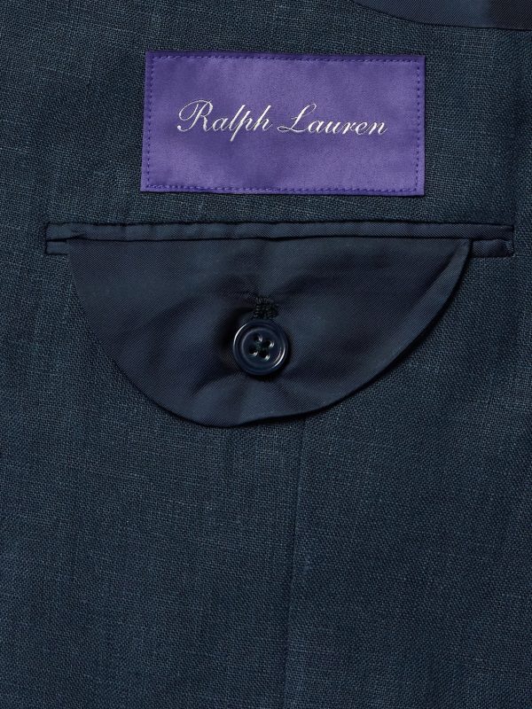 Kent Slim-Fit Double-Breasted Linen Suit Jacket - E2 Kent Slim-Fit Double-Breasted Linen Suit Jacket - E2