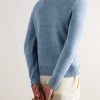 Slim-Fit Mulberry Silk and Linen-Blend Sweater - BK Slim-Fit Mulberry Silk and Linen-Blend Sweater - BK