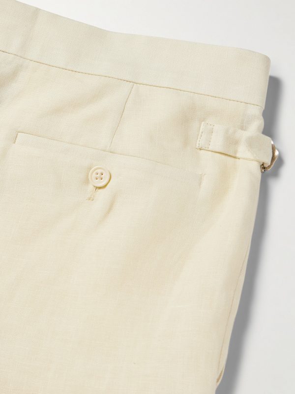 Glenn Straight-Leg Linen Suit Trousers - CU Glenn Straight-Leg Linen Suit Trousers - CU