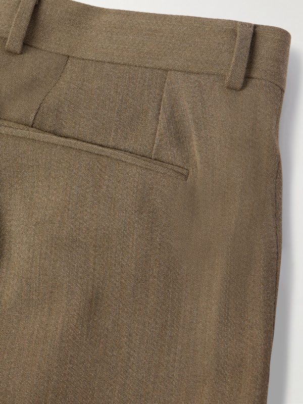 Tapered Pleated Wool-Twill Suit Trousers - CU Tapered Pleated Wool-Twill Suit Trousers - CU