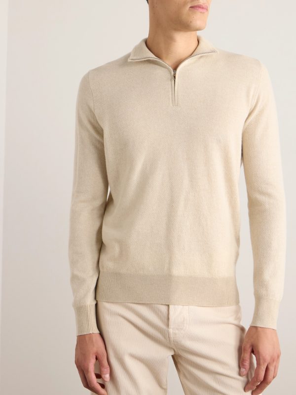 Roadster Cashmere Half-Zip Sweater - FR
