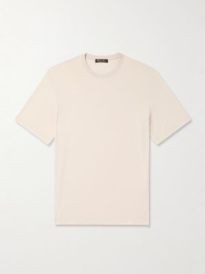 Valpiana Silk and Cotton-Blend T-Shirt