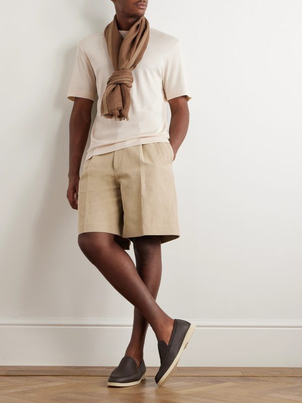 Valpiana Silk and Cotton-Blend T-Shirt - OU Valpiana Silk and Cotton-Blend T-Shirt - OU