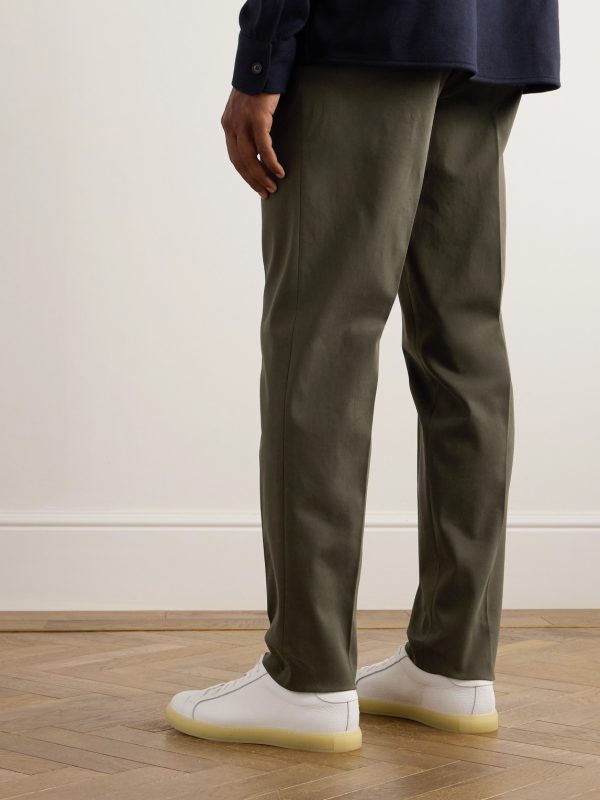 Jarno Austin Straight-Leg Stretch-Cotton Twill Trousers - BK Jarno Austin Straight-Leg Stretch-Cotton Twill Trousers - BK