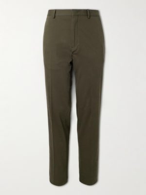 Jarno Austin Straight-Leg Stretch-Cotton Twill Trousers