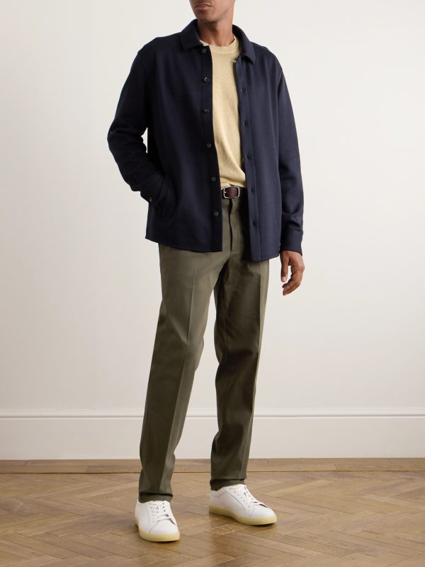Jarno Austin Straight-Leg Stretch-Cotton Twill Trousers - OU Jarno Austin Straight-Leg Stretch-Cotton Twill Trousers - OU