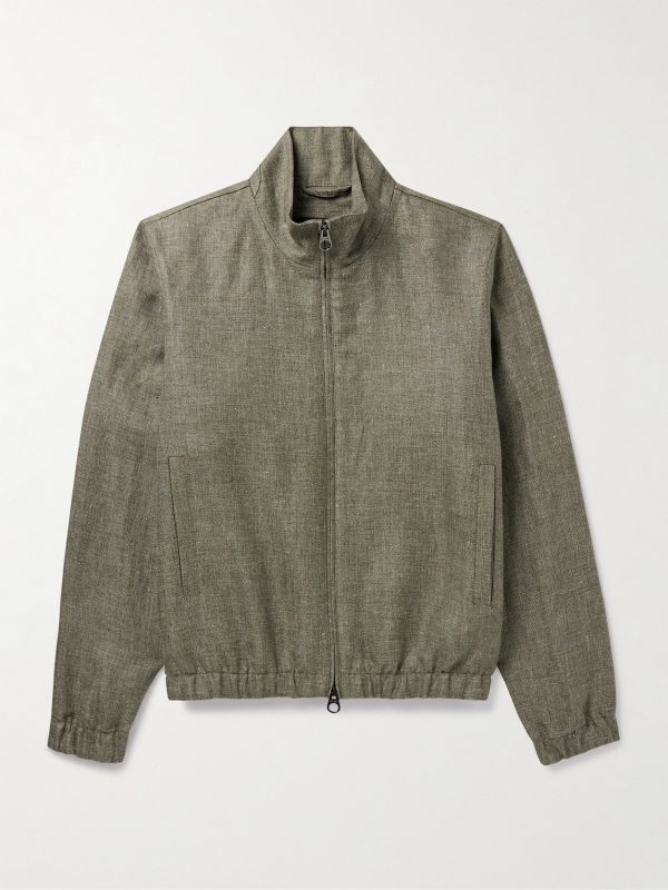 Rain System® Linen Bomber Jacket Rain System® Linen Bomber Jacket