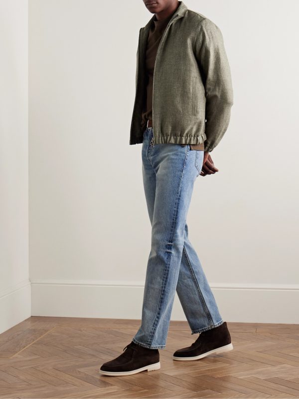 Rain System® Linen Bomber Jacket - OU Rain System® Linen Bomber Jacket - OU