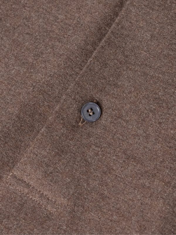 Elia Grandad-Collar Virgin Wool and Cashmere-Blend Shirt - CU Elia Grandad-Collar Virgin Wool and Cashmere-Blend Shirt - CU