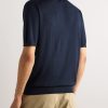 Slim-Fit Wool, Silk and Cashmere-Blend Polo Shirt - BK Slim-Fit Wool, Silk and Cashmere-Blend Polo Shirt - BK