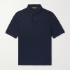 Slim-Fit Wool, Silk and Cashmere-Blend Polo Shirt Slim-Fit Wool, Silk and Cashmere-Blend Polo Shirt