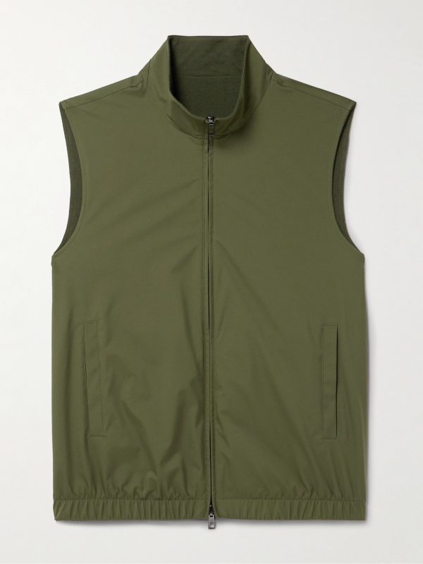 Slim-Fit Reversible Storm System® Shell and Super Wish® Virgin Wool Gilet