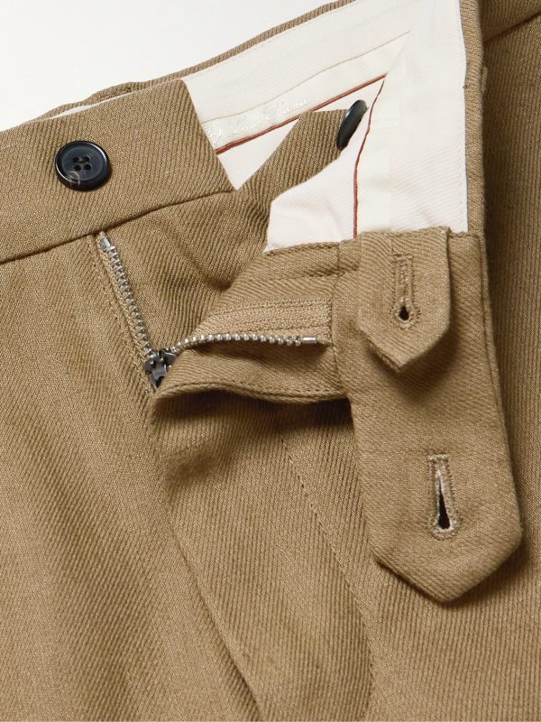 Carlo Straight-Leg Linen-Twill Trousers - E1 Carlo Straight-Leg Linen-Twill Trousers - E1
