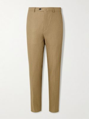 Carlo Straight-Leg Linen-Twill Trousers Carlo Straight-Leg Linen-Twill Trousers
