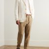 Carlo Straight-Leg Linen-Twill Trousers - OU Carlo Straight-Leg Linen-Twill Trousers - OU