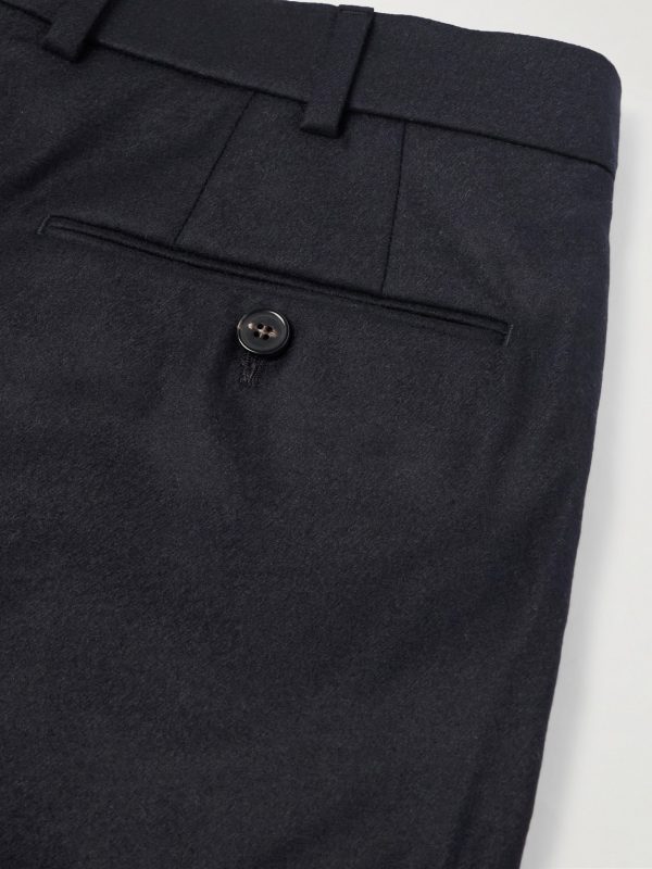 Carlo Straight-Leg Wool and Cashmere-Blend Flannel Trousers - CU