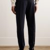 Whitney Tapered Cotton, Silk and Cashmere-Blend Jersey Sweatpants - BK Whitney Tapered Cotton, Silk and Cashmere-Blend Jersey Sweatpants - BK