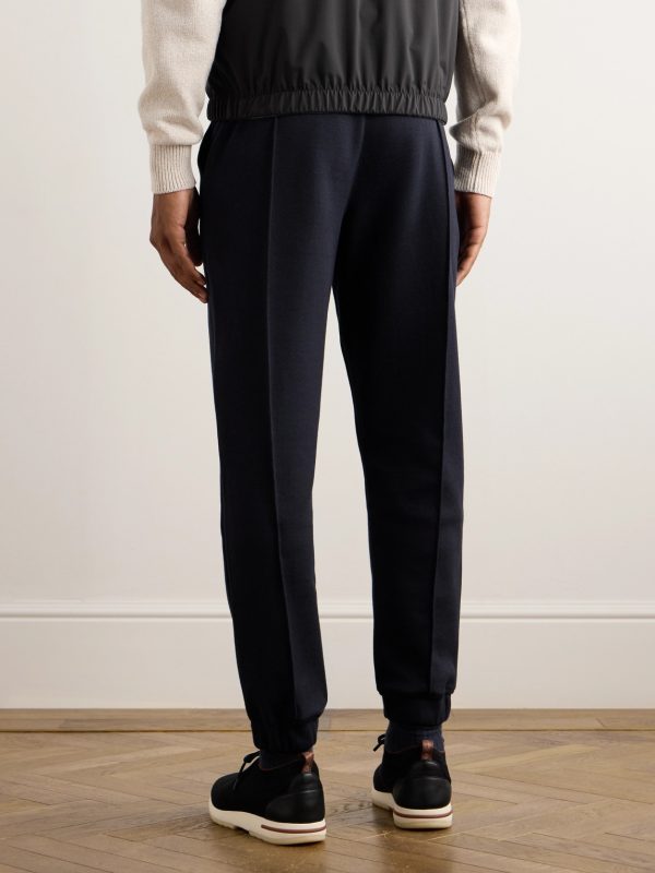 Whitney Tapered Cotton, Silk and Cashmere-Blend Jersey Sweatpants - BK Whitney Tapered Cotton, Silk and Cashmere-Blend Jersey Sweatpants - BK
