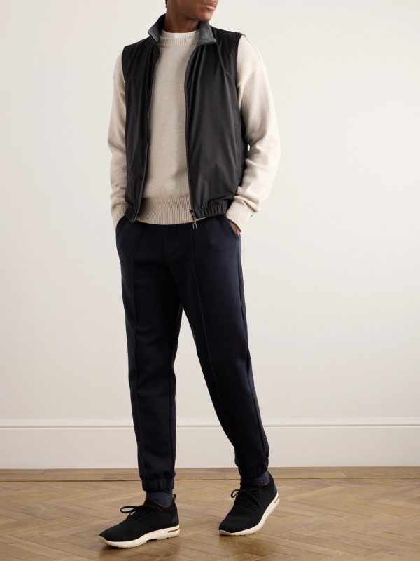 Whitney Tapered Cotton, Silk and Cashmere-Blend Jersey Sweatpants - OU Whitney Tapered Cotton, Silk and Cashmere-Blend Jersey Sweatpants - OU