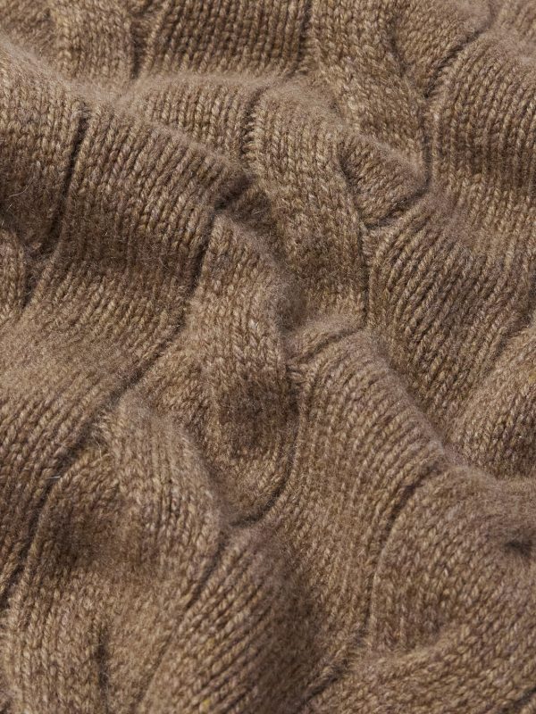 Napier Cable-Knit Baby Cashmere Sweater - CU