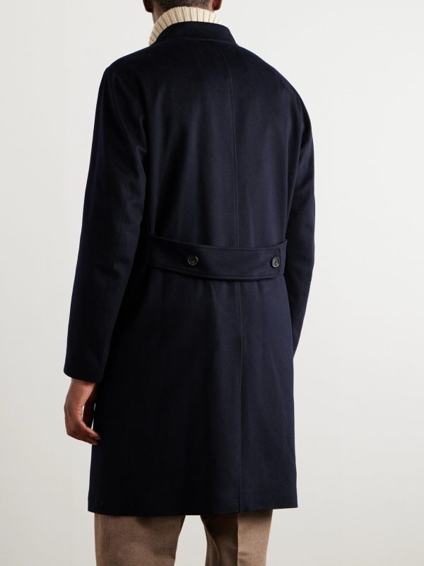 Winton Double-Breasted Cashmere Coat - BK Winton Double-Breasted Cashmere Coat - BK
