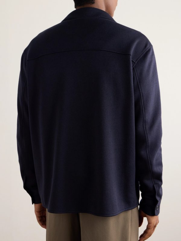 Whitney Cotton, Silk and Cashmere-Blend Shirt Jacket - BK Whitney Cotton, Silk and Cashmere-Blend Shirt Jacket - BK