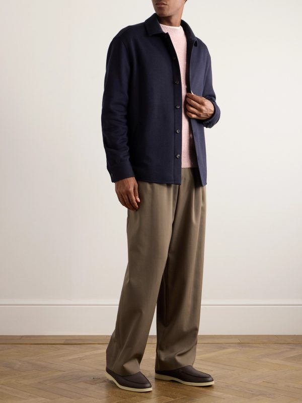 Whitney Cotton, Silk and Cashmere-Blend Shirt Jacket - OU Whitney Cotton, Silk and Cashmere-Blend Shirt Jacket - OU